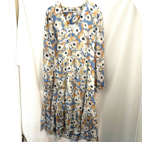 Joie Limited Edition Maxi Dress Floral Fields Womens Size XXL NWT MSRP$268 - Picture 1 of 7